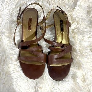 Ecco Wedge Comfort Dress Sandals, Size: 7, GUC!!